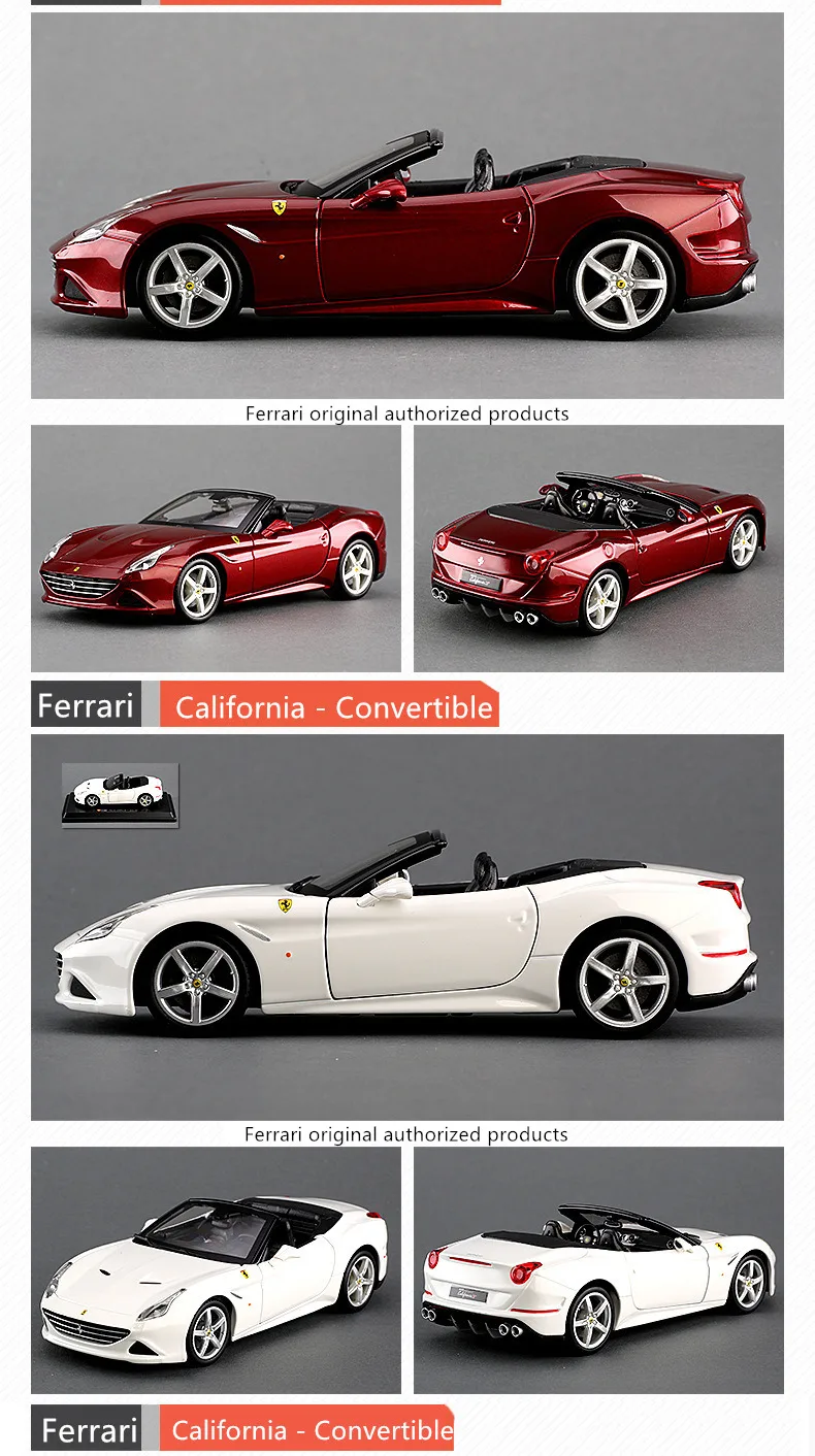 Bburago 1:24 Ferrari 250GT коллекция производитель авторизованный имитационный сплав модель автомобиля украшения Коллекция игрушек инструменты
