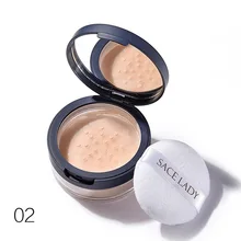 SACE LADY рассыпчатая пудра для лица матовая отделка прозрачная фиксирующая пудра контроль масла натуральный QRD88