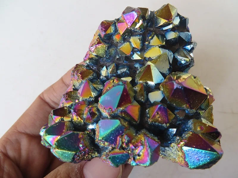 199g AA Natural More Colour QUARTZ Titanium Crystal Cluster Specimens Reiki | Дом и сад