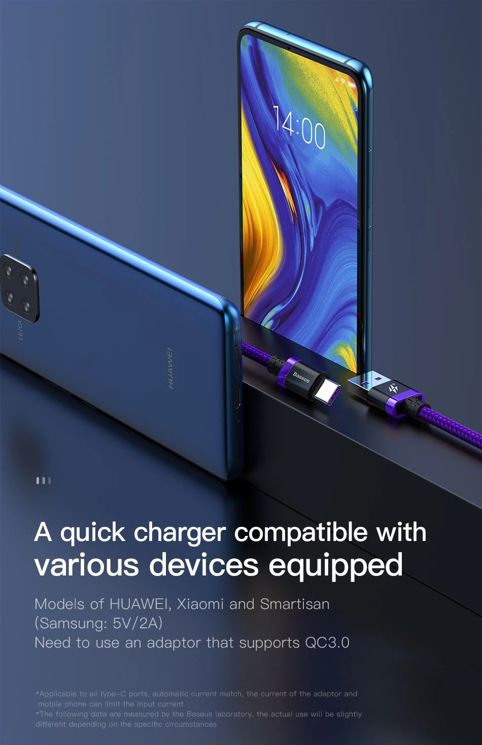 Baseus 5A Flash Supercharge usb type C кабель для huawei P20 Pro mate 20 Quick Charge type C зарядный кабель для Xiaomi Note 7