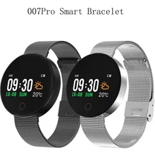 007PRO Inteligente Pulseira 0.96 Polegada TFT Bluetooth 4.0 Freqüência Cardíaca Monitor de Pressão Arterial IP67 Sports Banda Inteligente para iOS Android telefone