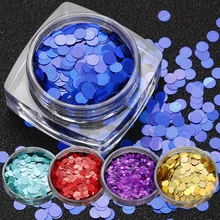 Голографическая 1 мм 2 мм 3 мм Смешанная красочная тонкая палитра блесток для ногтей блестящие наконечники Маникюр DIY Дизайн ногтей украшения аксессуары