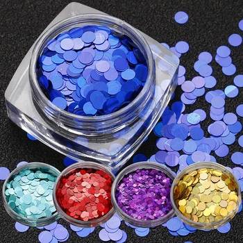 

Holographic 1mm 2mm 3mm Mixed Colorful Thin Paillette Nail Sequins Glitter Tips Manicure DIY Nail Art Decoration Accessories