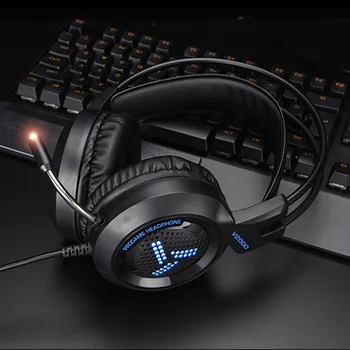 

PC Gaming Headset Gamer Surround Sound Bass Stereo With Microphone LED Game Headphones For Rainbow Six PUBG High Fidelity Sound