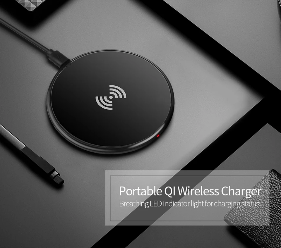 

Slim For Apple iPHONE XR XS MAX XS Qi Wireless Charger For iPhone X 8 Plus Desktop Direct Wireles Charger Dock Adapter Mat