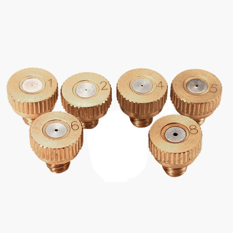5PCS Brass Misting Nozzles for Cooling System with Stainless Steel