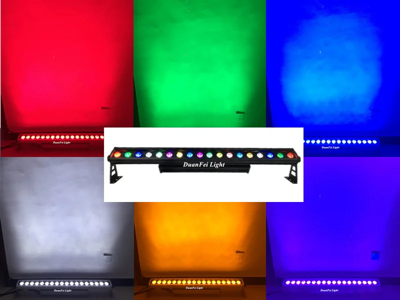 12 шт. dmx IP65 rgbwa настенная шайба 18 led линейная наружная 18x15w|Эффект освещения сцены| |