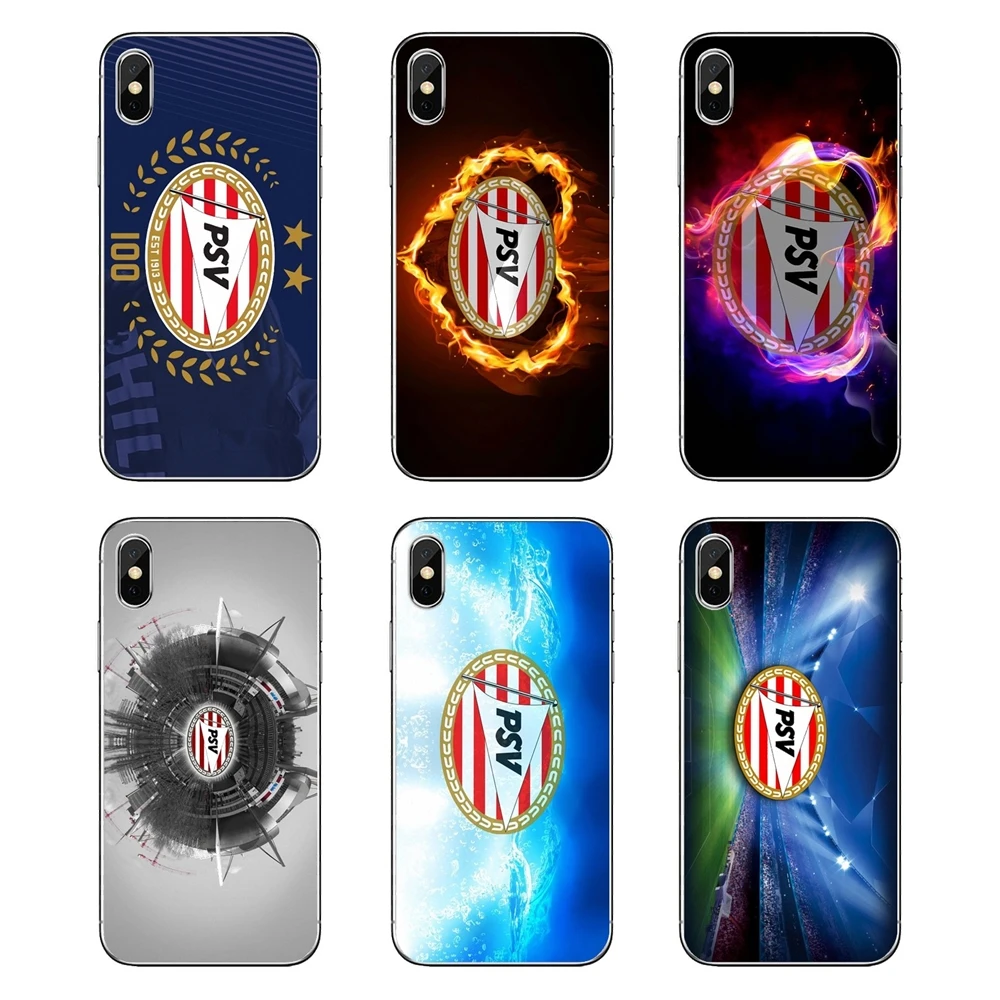 

Transparent Soft Shell Covers For iPod Touch iPhone 4 4S 5 5S 5C SE 6 6S 7 8 X XR XS Plus MAX PSV Eindhoven Soccer Football Logo