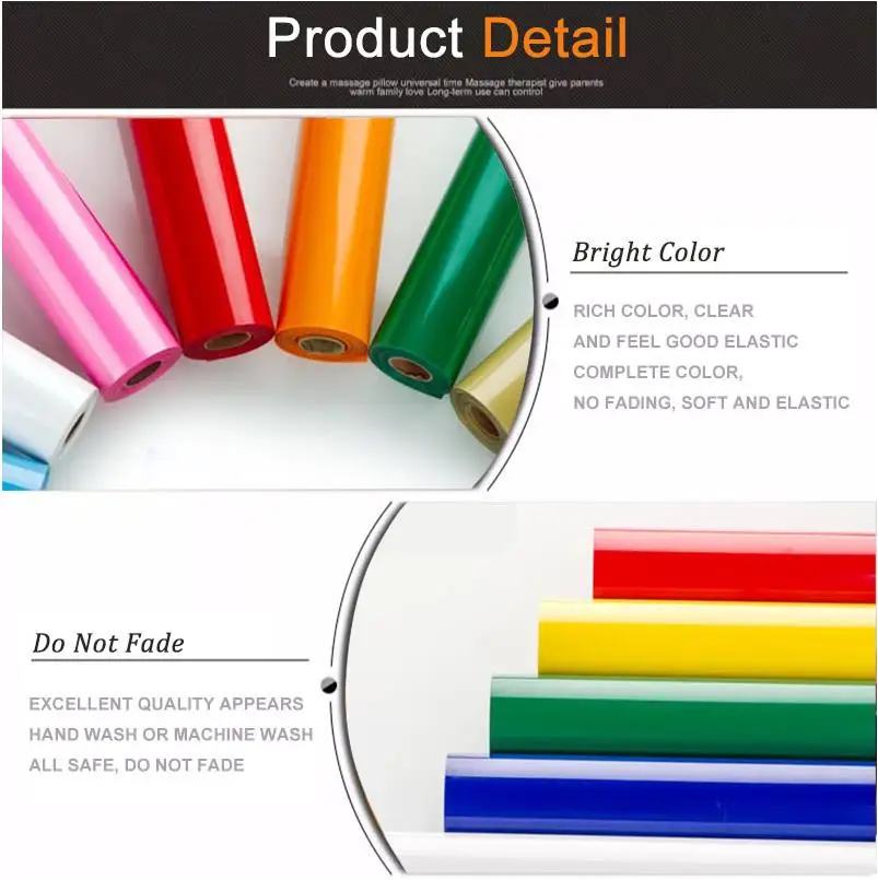 Free Shipping 1 Sheet 30cmx100cm Super Elastic PU Vinyl Heat Press Cutting  Plotter HTV Vinyl Film