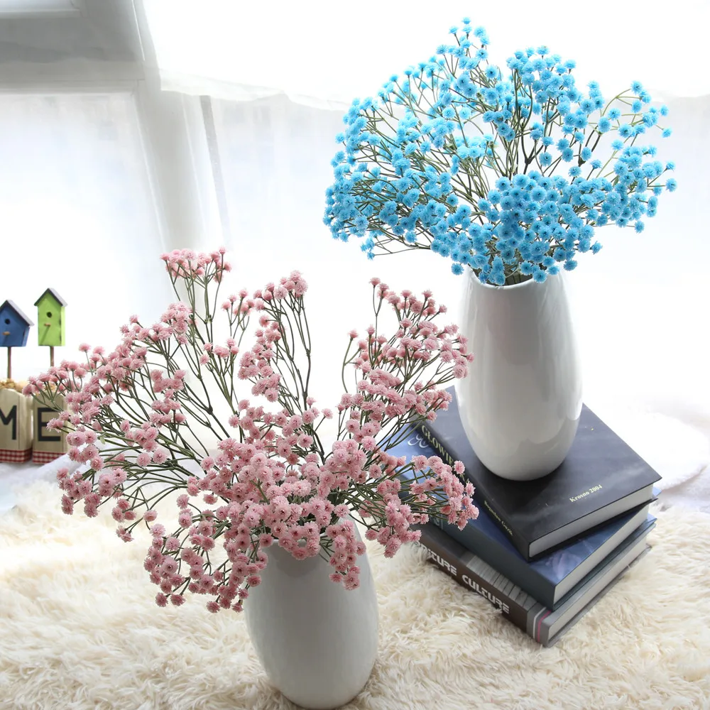 

Gypsophila Artificial Flower Baby Breath Fake Silk Floral Plant Home Wedding Party Decoration Products 1.79 1.89