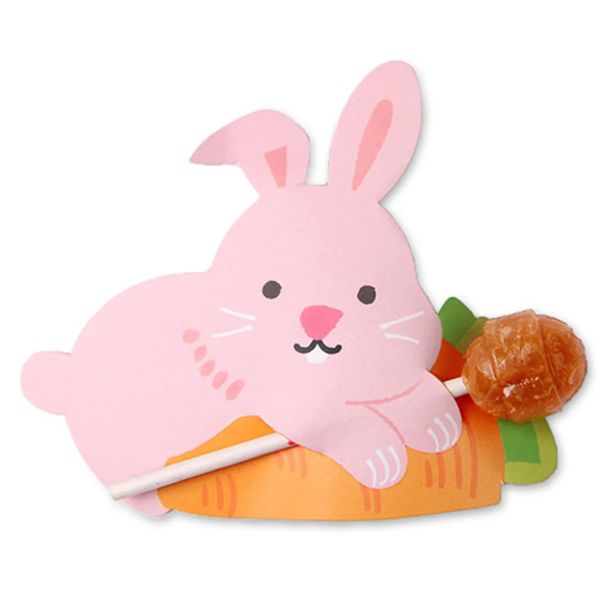 

50Pcs Cartoon Rabbit Lollipop Candy Decorative Paper Card Wedding Party Baby Shower Favors Gifts Tags Label Card