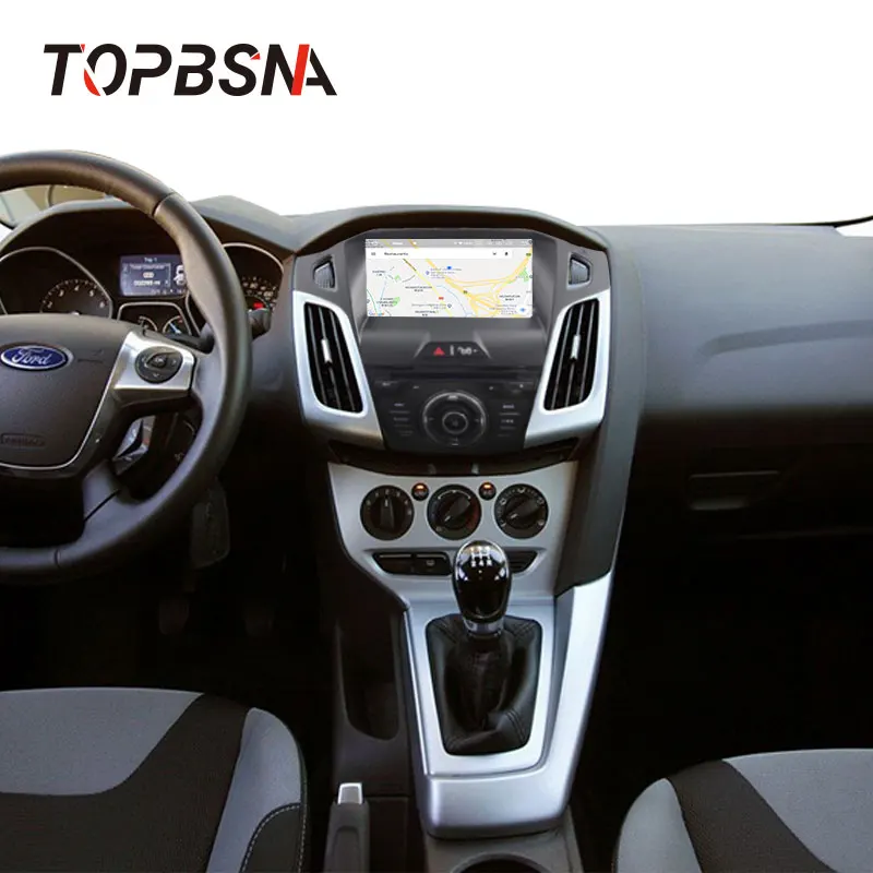 TOPBSNA Android 9,0 автомобильный dvd-плеер для Ford Focus 2012 2013 Мультимедиа gps Navi 1 Din автомобильный радиоприемник стерео wifi RDS Аудио