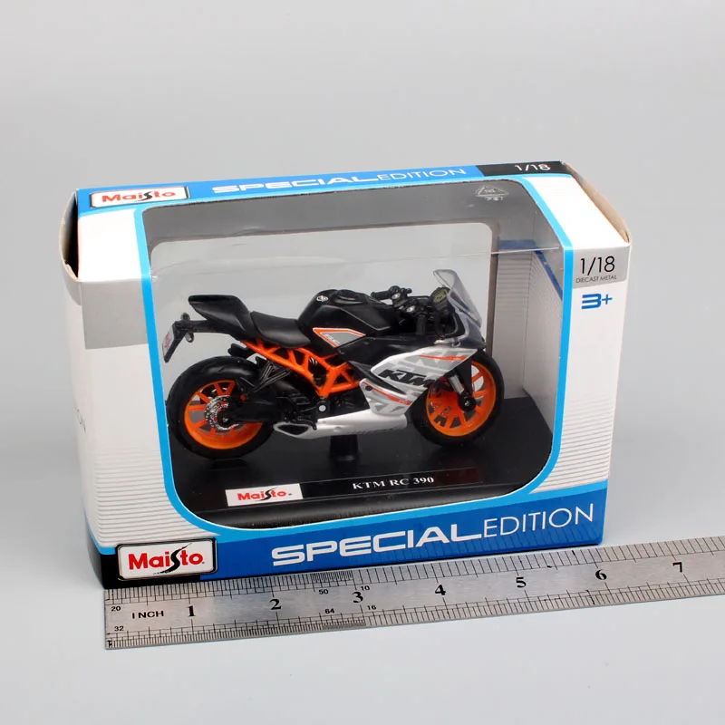 Масштаб 1:18 маленький Maisto миниатюрный мотоцикл RC390 модель под давлением