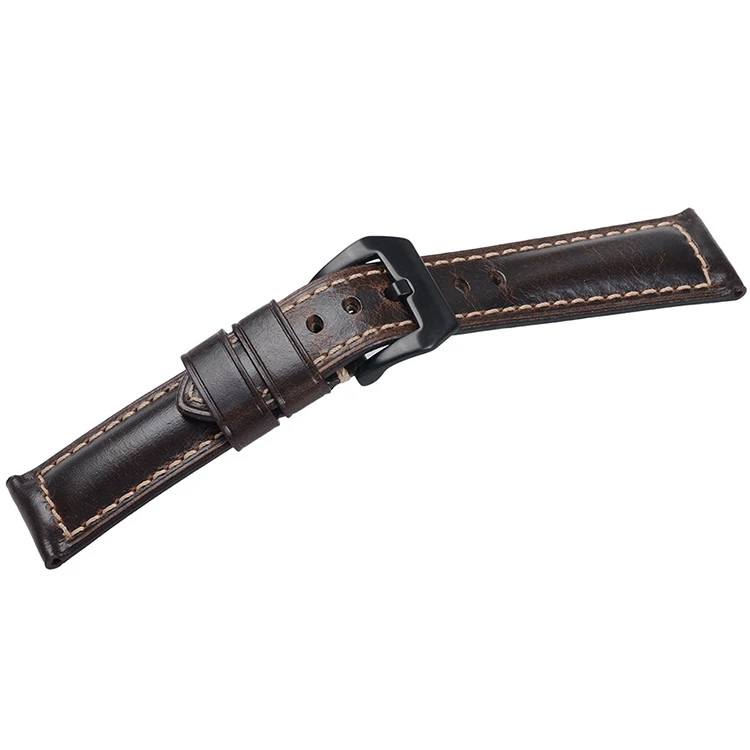 EACHE 20 мм-26 мм Классический масляный вощеный кожаный ремешок для часов для мужчин