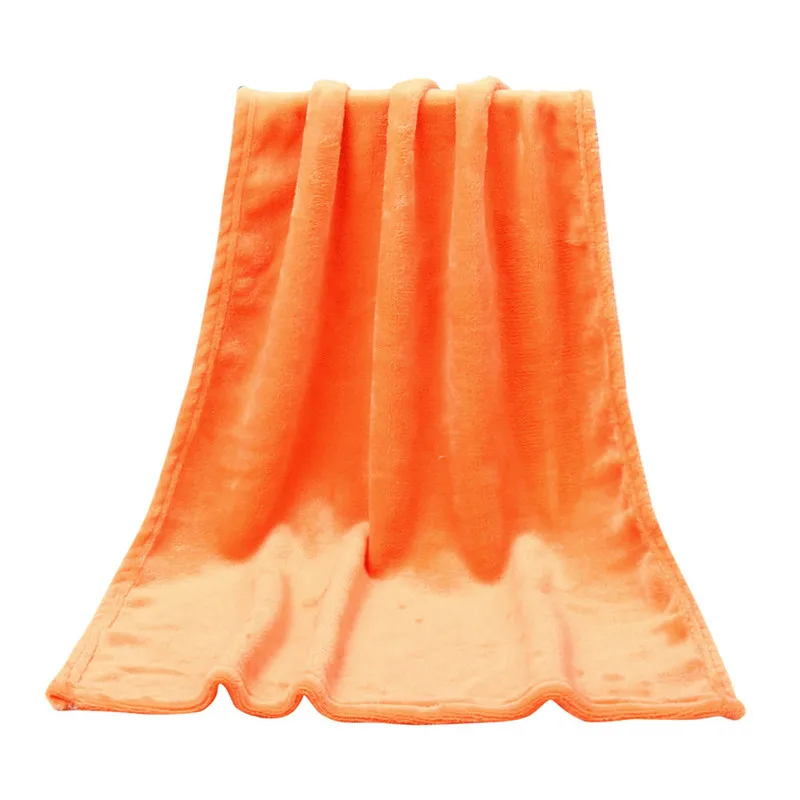 Кролик вязание одеяло постельные принадлежности одеяло играть одеяла Фланелевые Одеяло Двойной коралловый бархат мягкий плед s - Цвет: Orange