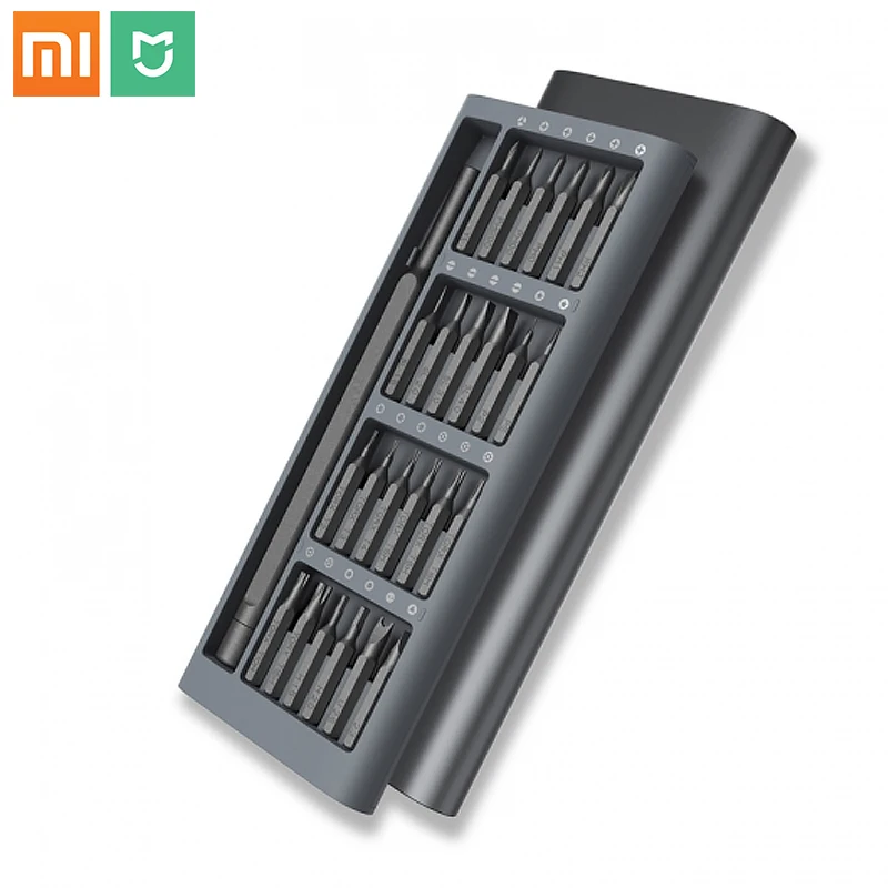 Original Xiaomi Mijia Wiha Daily Use Screwdriver Kit 24 Precision Magnetic Bits AL Box Screw Driver xiaomi smart home Set 2018