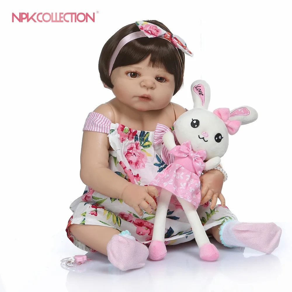 Силиконовая кукла-младенец NPKCOLLECTION 56 см 0-3 м | Игрушки и хобби