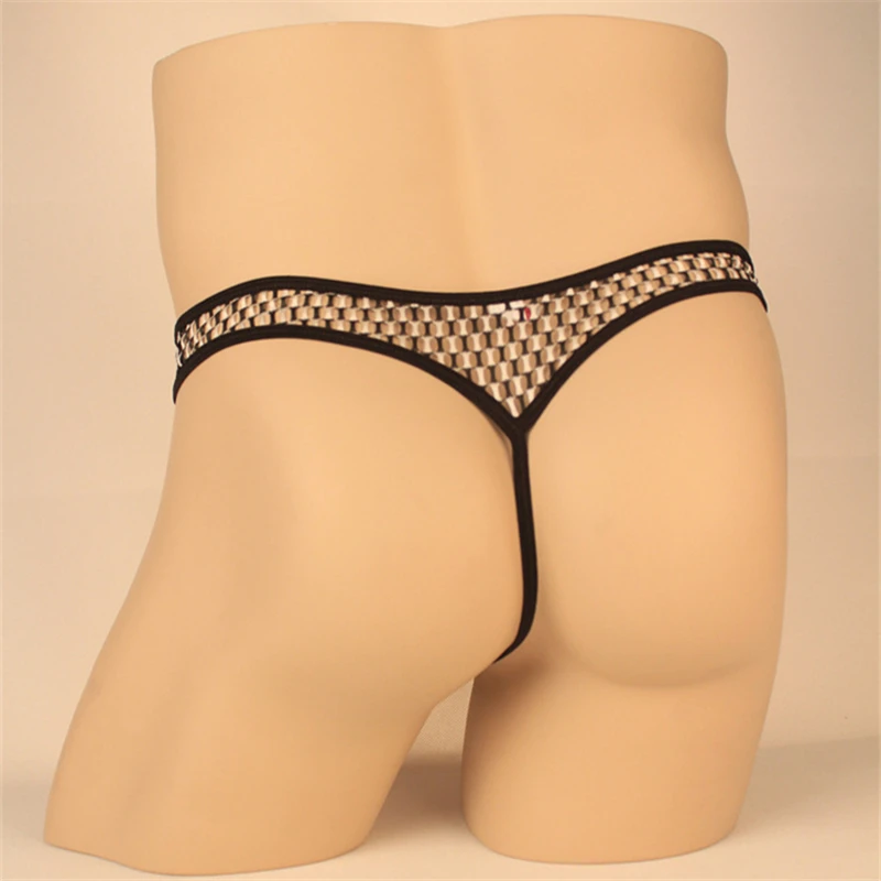 Breathable Mesh Briefs Men Sexy Underwear Jockstraps G Strings And Thongs Men Erotic Panties Perspective Gay Panties Mens Thongs (13)