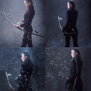 

Traditional long bow wooden laminated 30lbs for archery hunting training