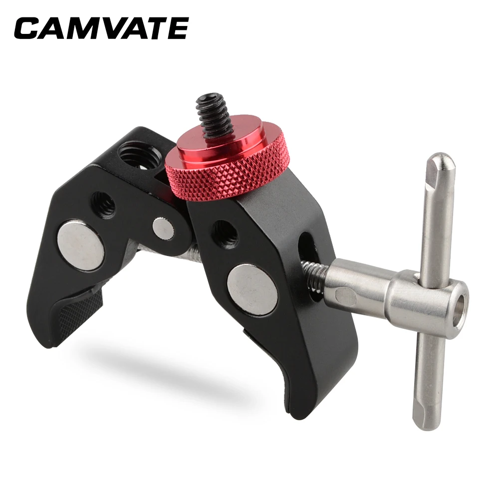 CAMVATE Универсальный Супер Зажим для камеры Клещи с 1/4 &quot 20 до 3/8&quot фотоаппарата DSLR