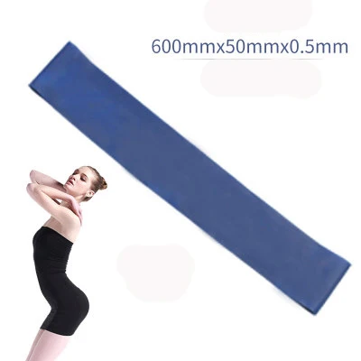 Резиновые Эспандеры для йоги, Уличное оборудование для фитнеса, 0,4 мм-1,2 мм, резинки для пилатеса, тренировок, тренировок - Цвет: Синий