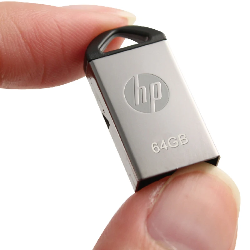 Hp USB флеш-накопитель 16 Гб/32 ГБ/64 ГБ флеш-накопитель Флешка флеш-диск USB 2,0 карта памяти USB диск металлический Пылезащитный Водонепроницаемый