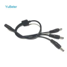 YuBeter от 1 до 3 способ постоянного тока силовой кабель распределитель системы видеонаблюдения розетка камеры безопасности разъем адаптер кабель для светодиодной ленты