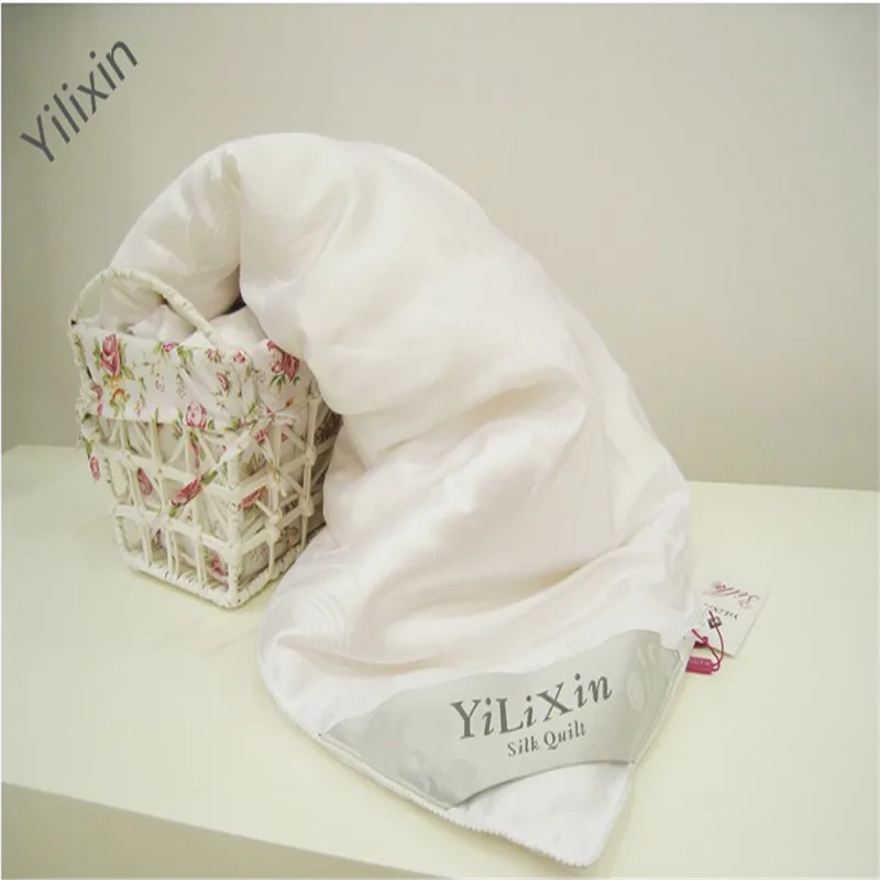 

160X210CM 100% Natural High-quality Children's Silk Comforter Russia Fast Delivery White Blanket Quilt # YLX160-1000