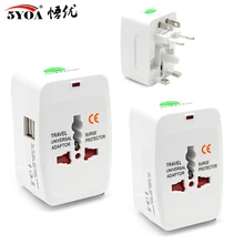 Tomada elétrica adaptador de tomada de energia viagem internacional universal carregador conversor ue reino unido eua au opção usb