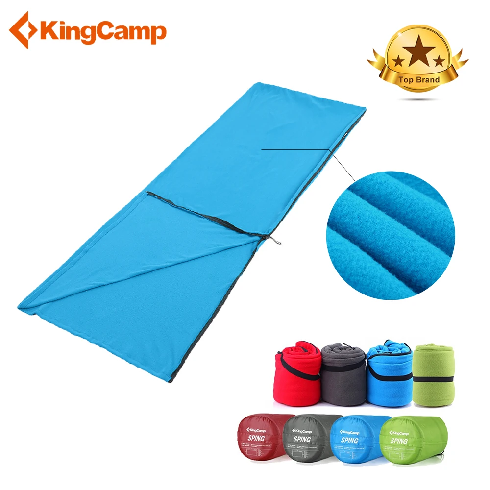 Флисовый спальный мешок KingCamp для взрослых Одноместный конверт на весну и осень