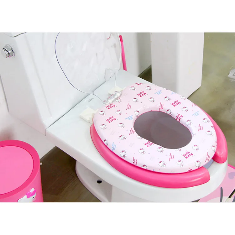 Hello Kitty baby and adult toilet cover Hello Kitty toilet seat covers 36*46cm