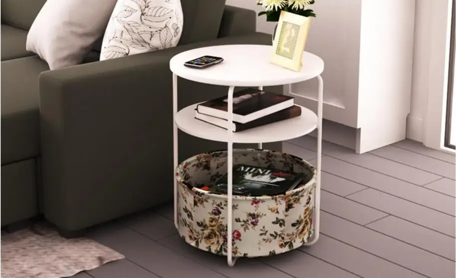 42*54cm Multipurpose storage side table tea table Round Coffee Tables