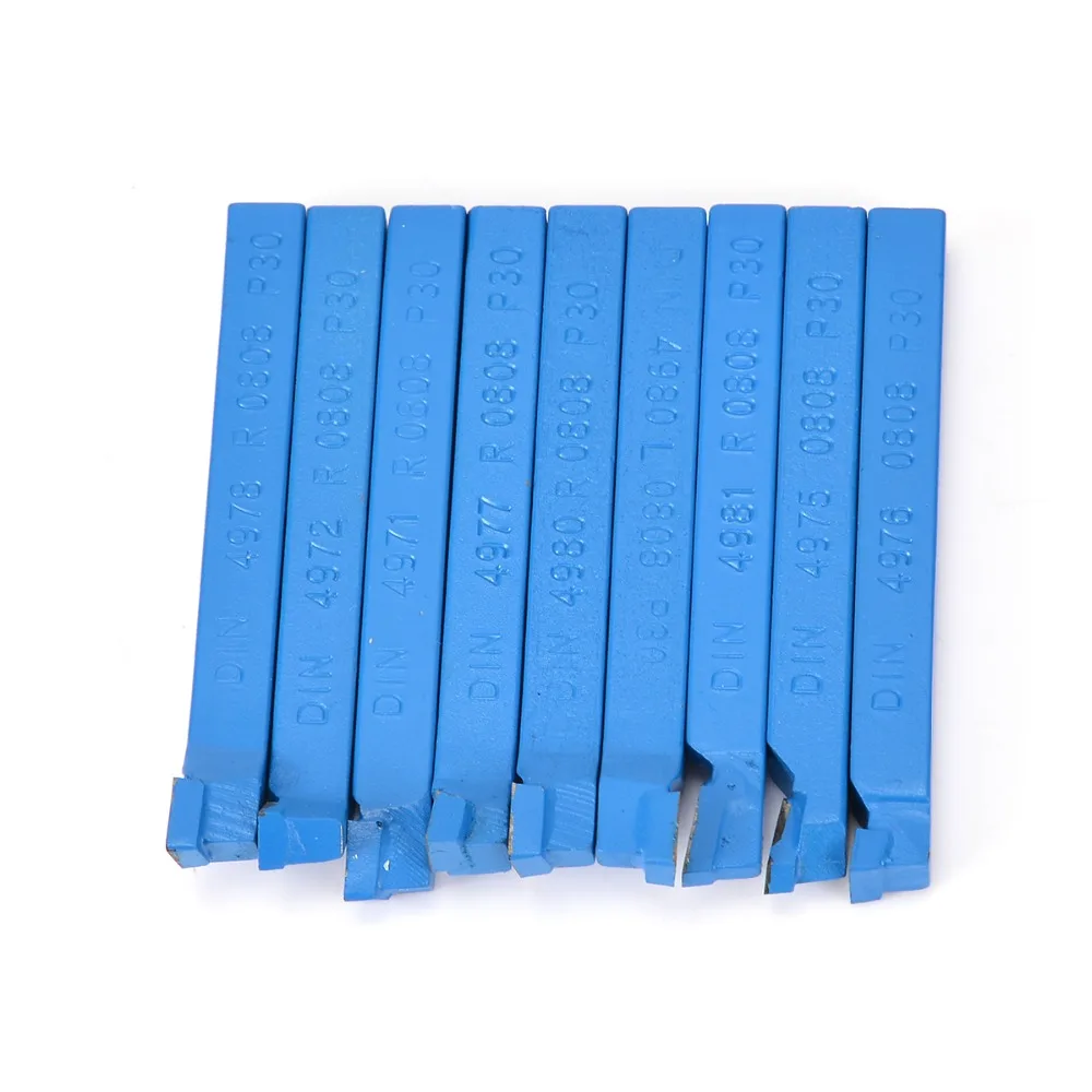 

11Pcs/set Carbide Tipped Cutter Tool 8*8mm Brazed Milling Tools Bit Set For CNC Lathe