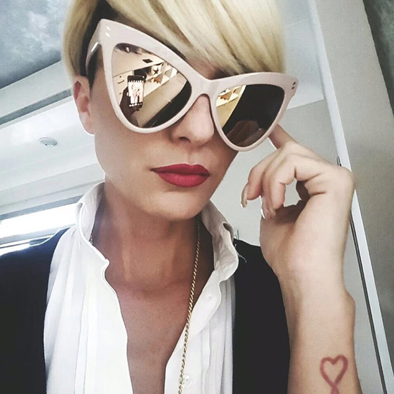 

Winla Fashion Design Ladies Cat Eye Sunglasses Gradient Lens Luxury Eyewear Sun Glass For Women UV400 Oculos de sol WL1093