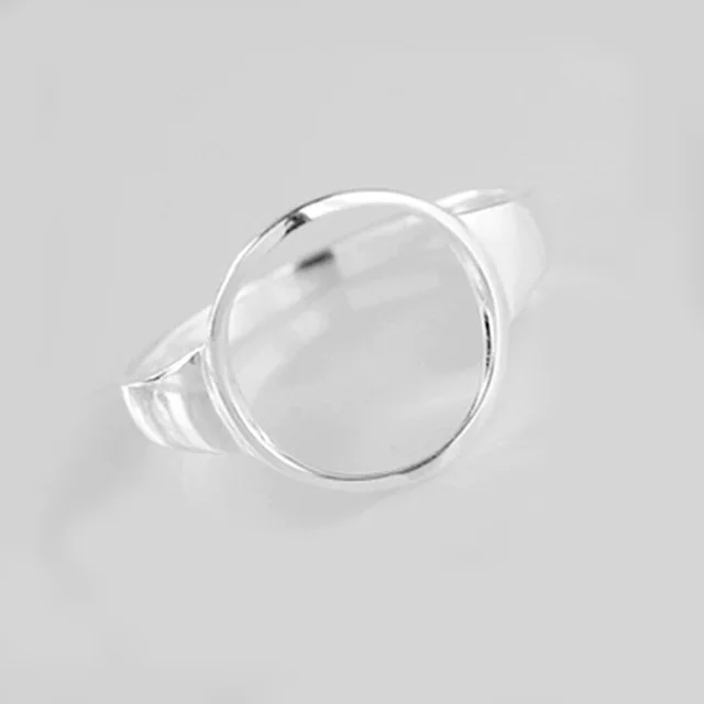 Индивидуальные богемные винтажные 925 пробы серебряные большие кольца для женщин панк ретро открытые регулируемые античные женские кольца - Цвет основного камня: Ring