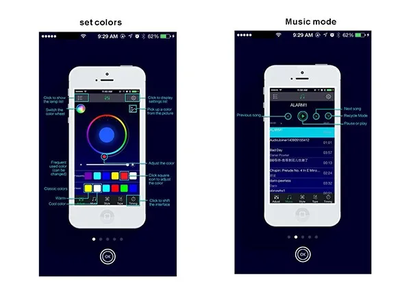 1 шт./лот Bluetooth RGB светодиодные ленты контроллер 12 В/24 В 33A для ios Android BT101