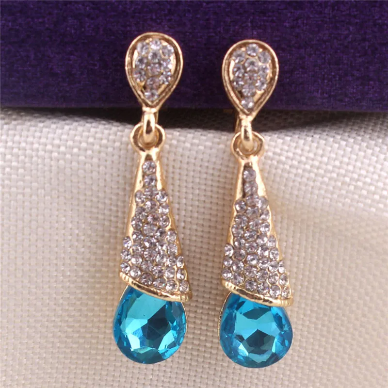 fashion gold plated drop earring no pierced for women  (24)