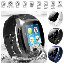 Лучшие Мода 2017 г. Спорт Bluetooth Смарт часы M26 SMS напоминая Водонепроницаемый шагомер наручные часы для Android IOS Телефон PK U8 Q18