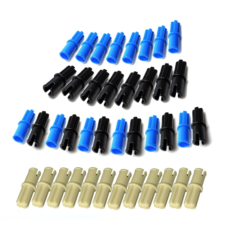 

100Pcs/Lot Technic Axle Pin Connectors without Friction Ridges Lengthwise 3749 MOC Brick DIY Toys Compatible with 6562