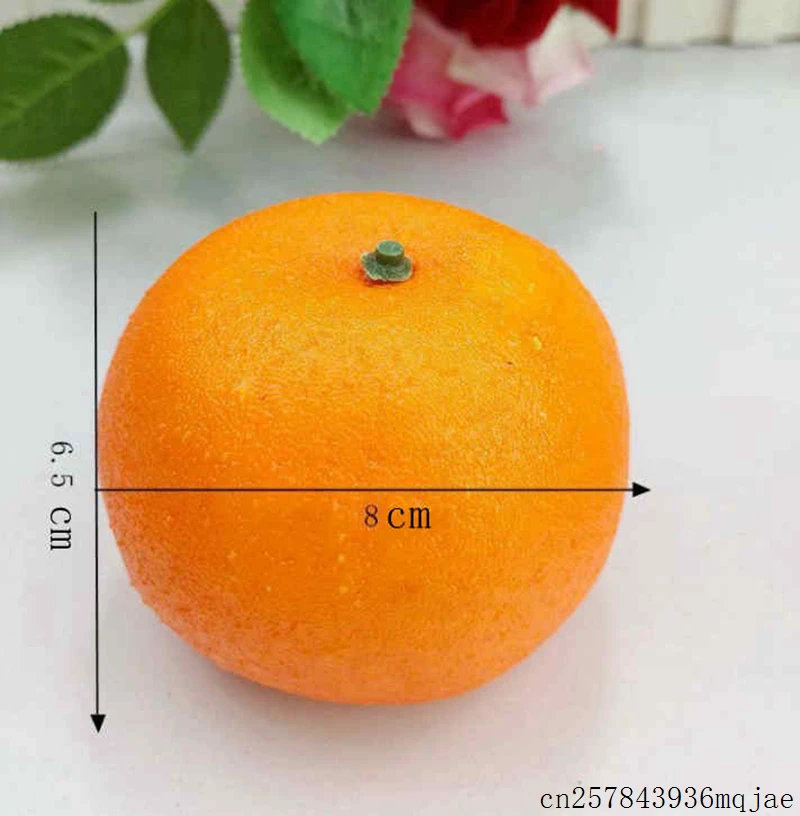 

Artificial Fruit Orange Fake EVA Plastic Props Cognitive Teaching Aids Fruit For Store Shop Display