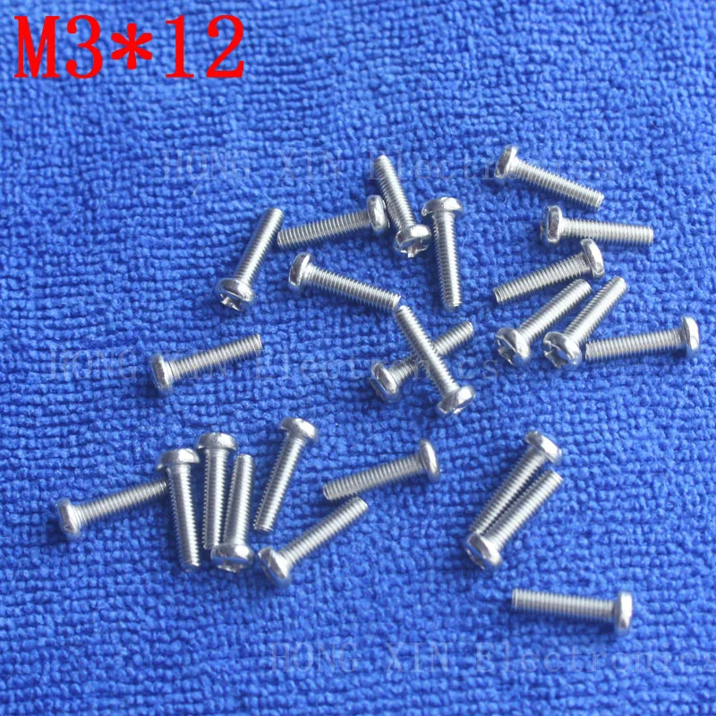 M3 * 12 1 шт. 304 винт из нержавеющей стали мм с круглой головкой|bolt threading|fasteners boltsscrew bolt
