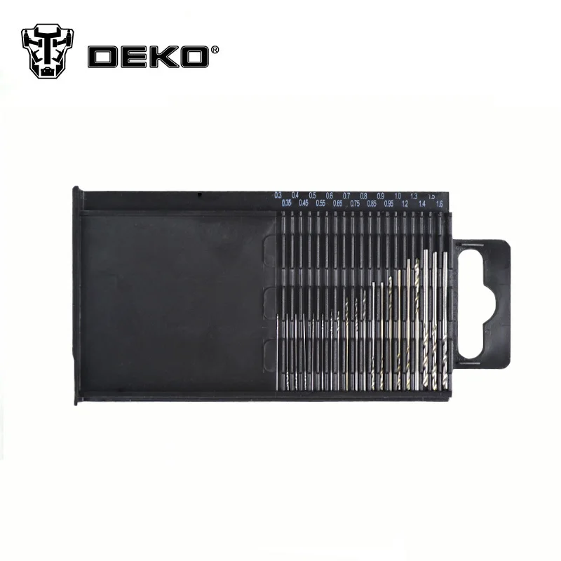 DEKO 20 шт. Мини HSS микро высокоскоростное стальное спиральное сверло набор|twist drill bit