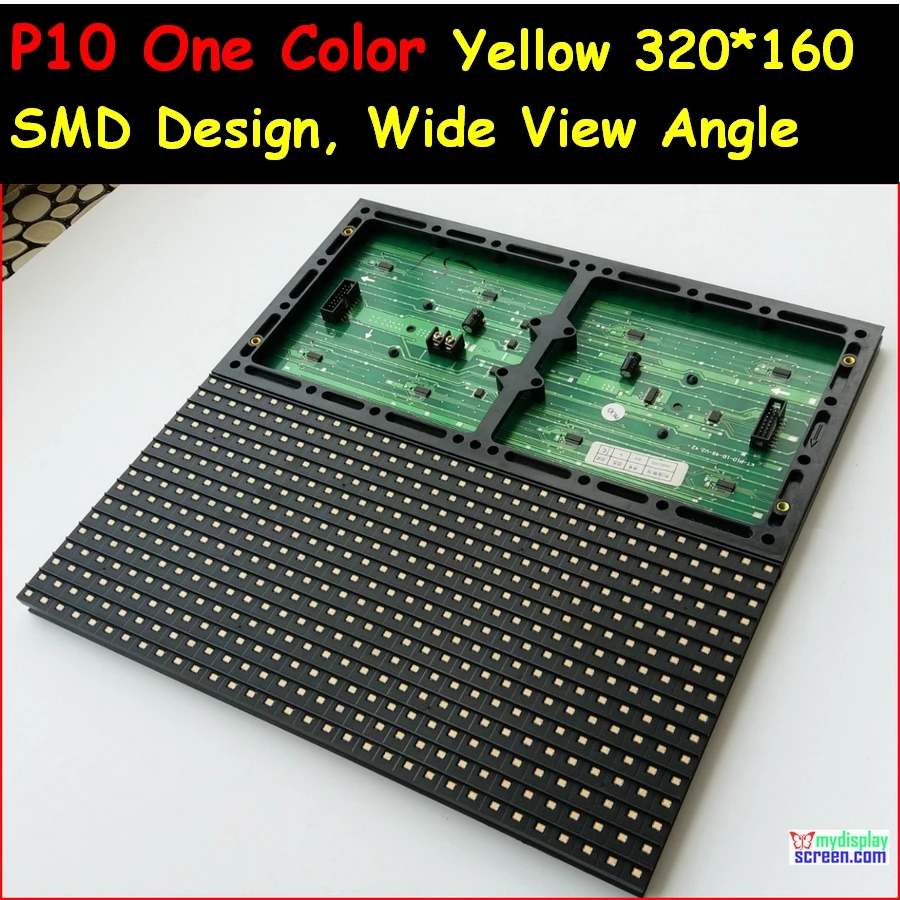 

One color yellow led module,smd semi-outdoor , indoor use 320*160 32*16 , hub12 monochrome,SMD wide view angle,high brightness