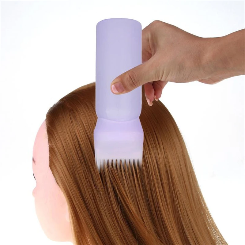 

Hair Color Mixing Bowl Purple Hot Hair Dye Bottle Applicator Brush Dispensing Salon Hair Coloring Dyeing