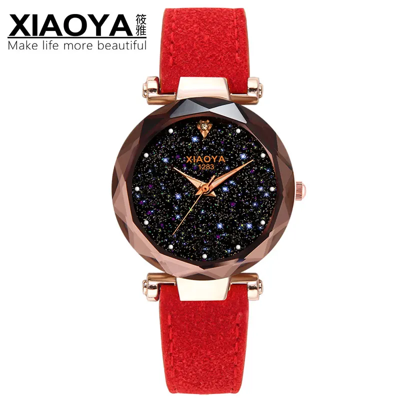 

Ladies Watch 2018 New Casual Fashion Quartz Watch Starry Sky Multicolor Leather Wristwatch Simple Designer Women Clock Orologio