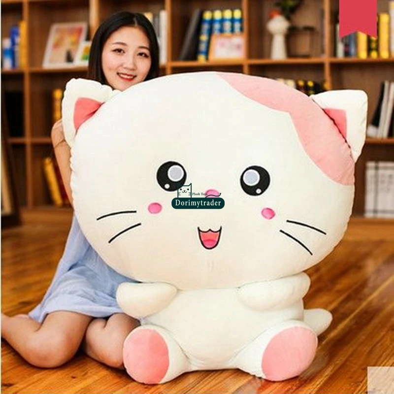 Dorimytrader 100cm Large Pop Lovely Cartoon Cat Plush Toy 39inches Stuffed Anime Cats Doll Animal Pillow Baby Gift DY61609  (2)