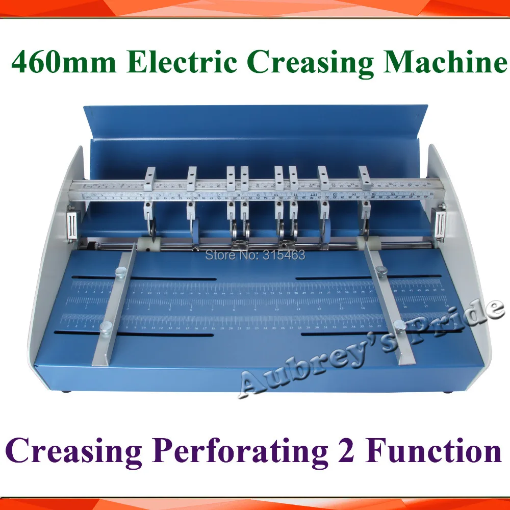 18 дюймов 460 мм Электрический Creaser бомбардир перфоратор резак 3in1 комбо Бумага биговки машина для перфорации 3 Функция машина