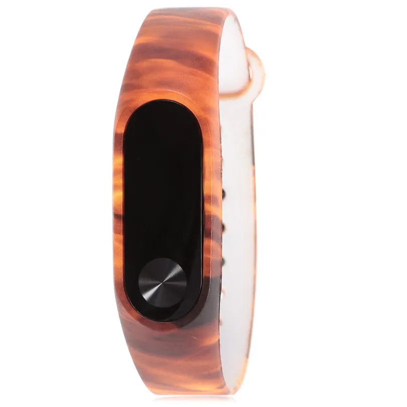 TPU Smart Wrist Watch Strap New Fashion Pattern For Xiaomi Miband 2 Professional quick release Replacement PG13 Drop