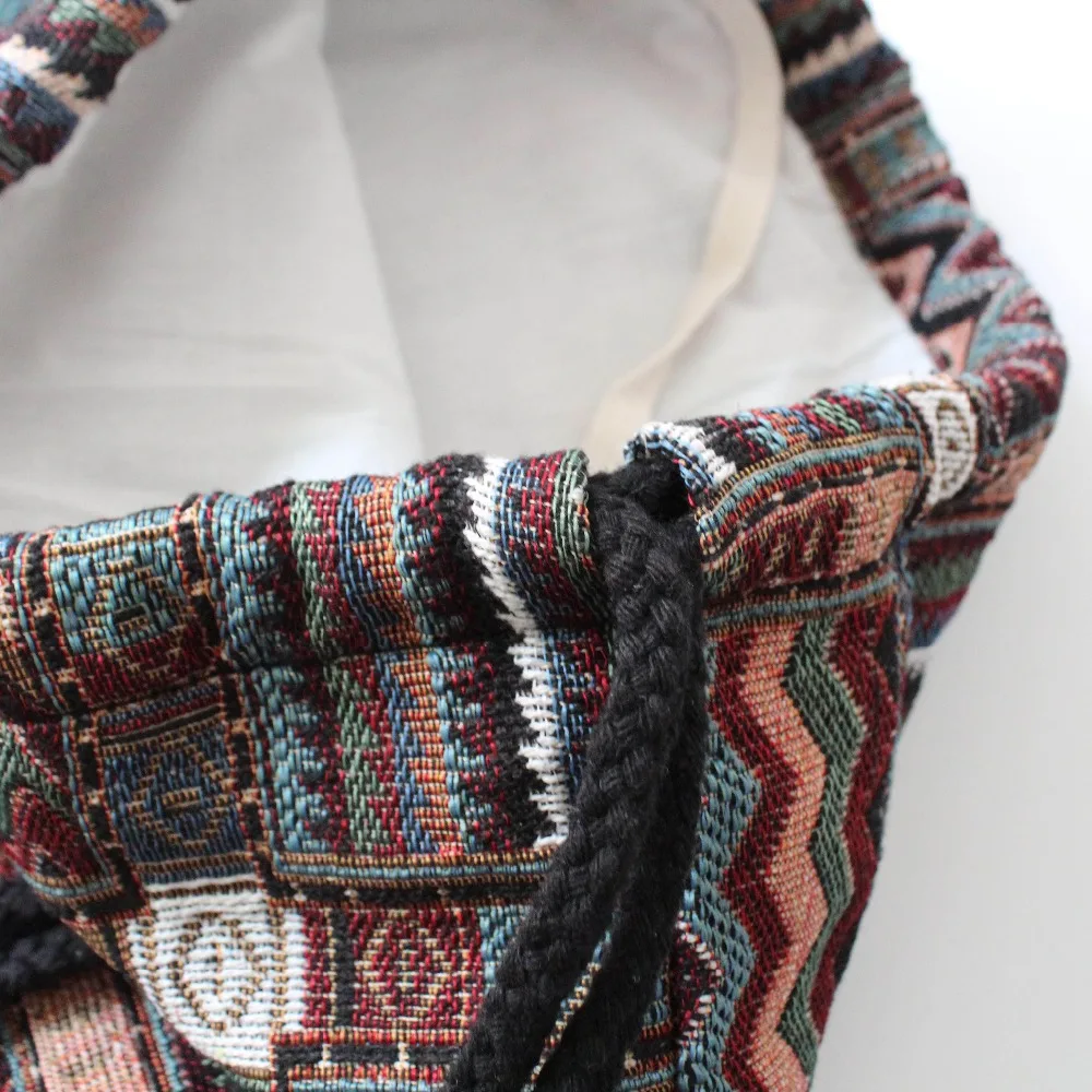 LilyHood Women Fabric Backpack Female Gypsy Bohemian Boho Chic Aztec ...