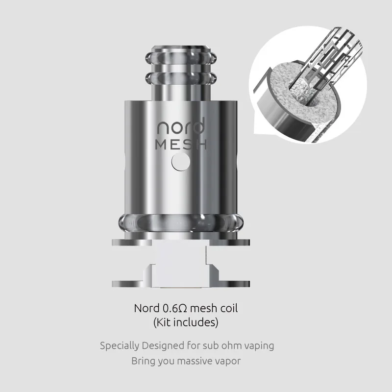 Аксессуары для электронной сигареты Vape SMOK Nord катушки nord Обычная/керамическая